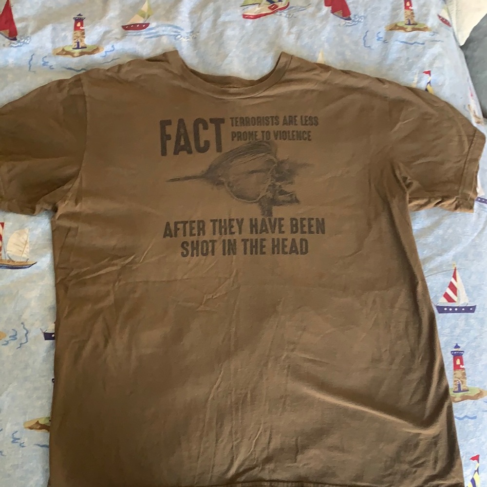 Men’s brown T-shirt XL